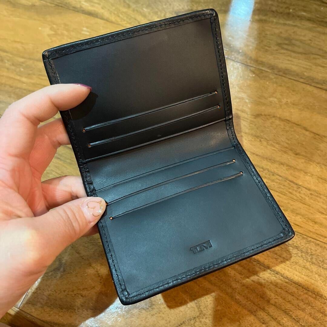 TUMI I MCLAREN Folding Card Case Business Card Holder Carbon TUMI I MCLAREN Folding Card Case Business Card Holder Carbon