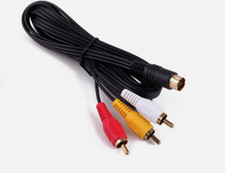 SEGA Saturn Composite AV Audio Video TV Adapter Cable RCA