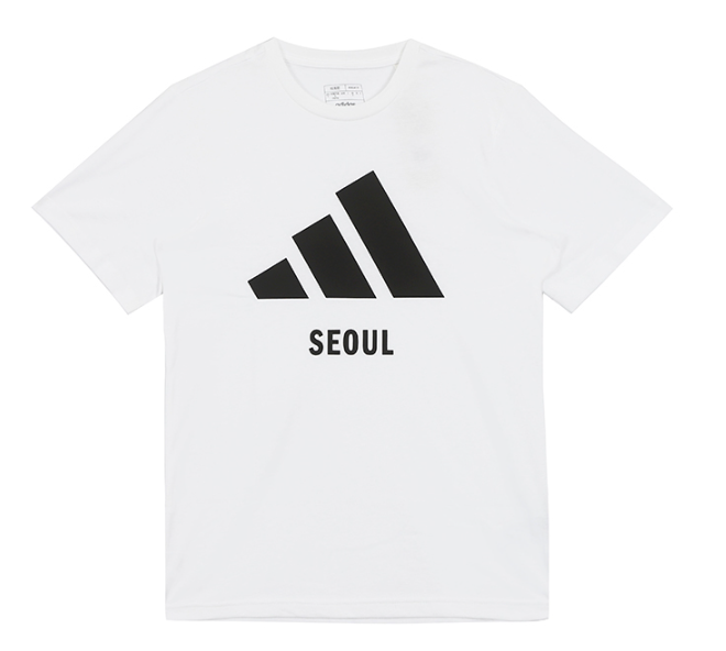 【韓国限定・Adidas】Seoul Tシャツ / 洗練されたカジュアル♪ adidas Seoul Tee Men's Sportswear T-Shirts Casual Tee White