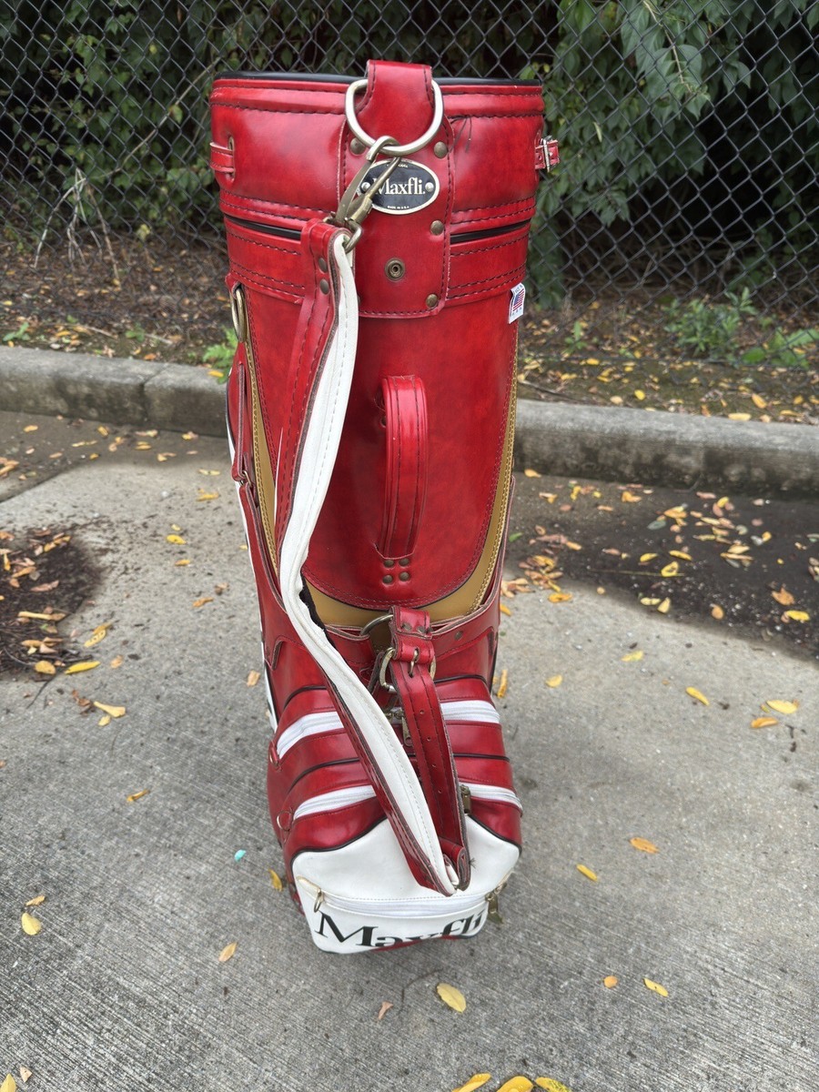 VINTAGE Maxfli Pro Model Leather Golf Tour Bag | eBay