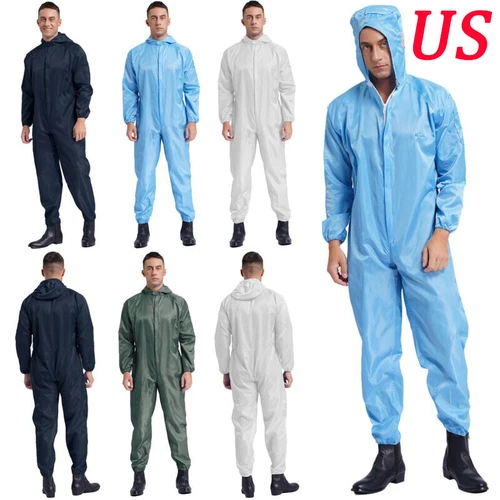 US Mens Jumpsuits Workshop Overall Spray Coverall Paint Full-body Unisex Suit - product listing photo