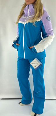 Spyder Womens Gore-Tex Ski Snow Suit Jacket & Pants Ladies Blue NEW RRP£675