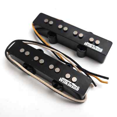 Wilkinson JB 4 String Bass Pickups Alnico 5 Black Vintage Jazz Bass Set