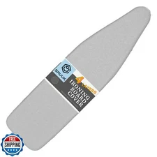 SAVUK Ironing Board Cover and Pad Standard Size Silicone Coated 4 Layers 15x5