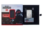 Modern Warfare III Call of Duty 1 oz Pure Silver Bar in Bezel +silver Chain