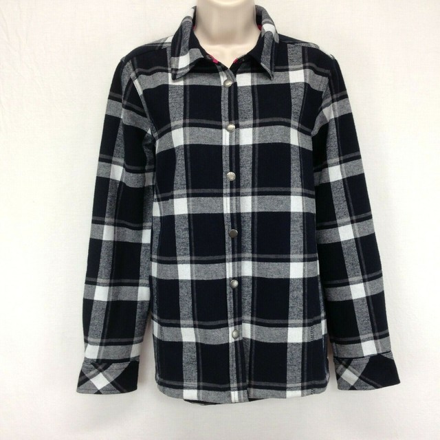 orvis womens fleece lined flannel shirt jacket