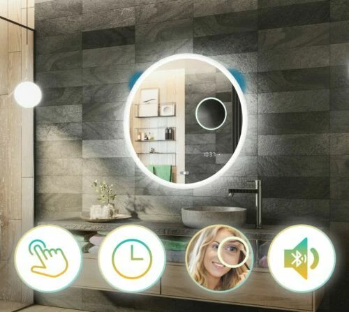 Runde Deko-Spiegel mit Beleuchtet