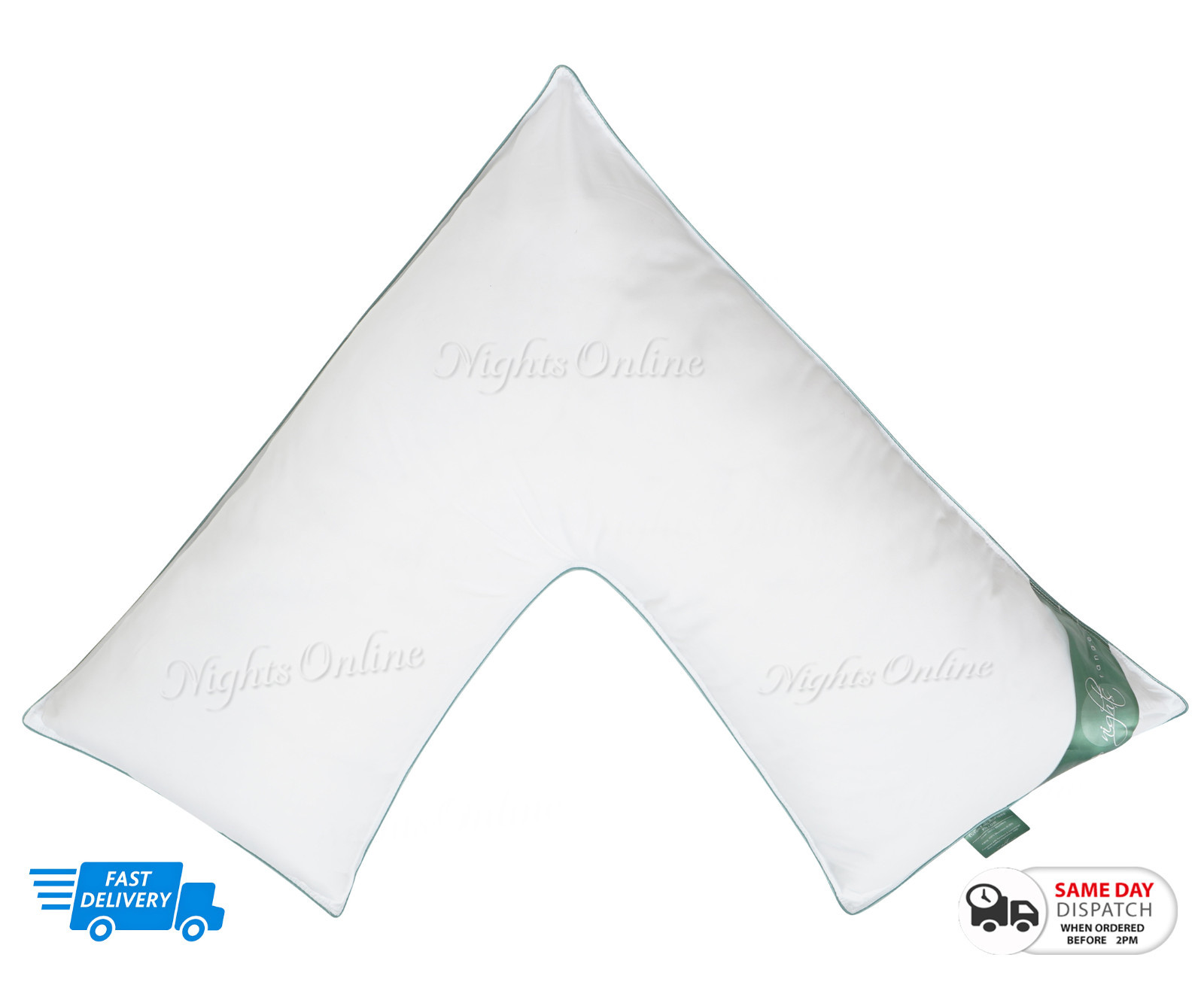 v shaped pillow fluffy