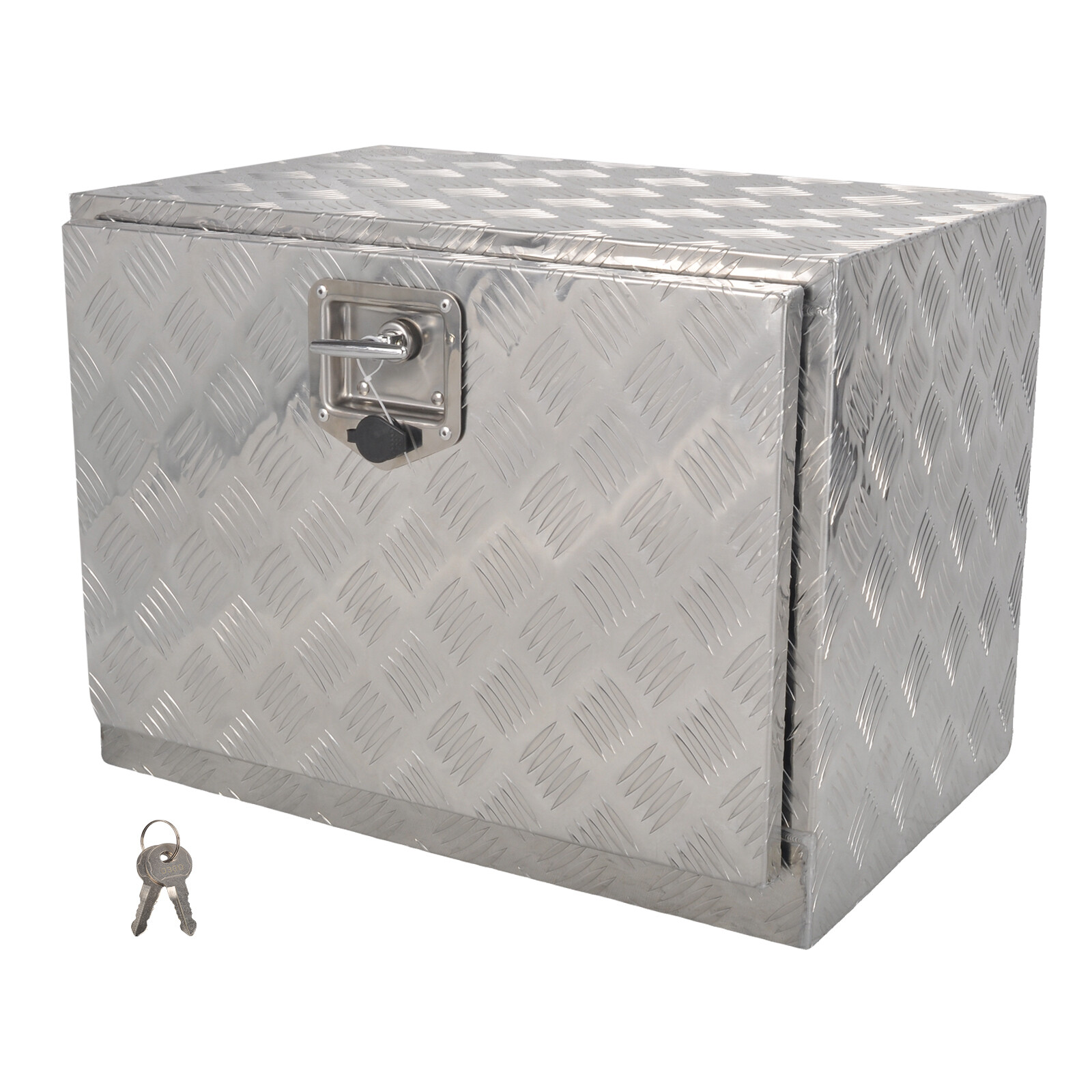 24"X17"X18" Aluminum Truck Bed Trailer Storage Underbody Tool Box Silver w/Lock