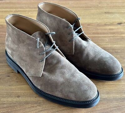 VELASCA MILANO Ciapparatt Unlined Ankle Boots, Dark Brown Suede, 46 US 13 