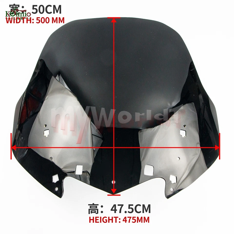 Motorcycle Windshield Fit for 2006 - 2012 Yamaha FJR1300 Windscreen - Imagem 3 de 3