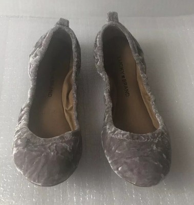 lucky brand velvet flats