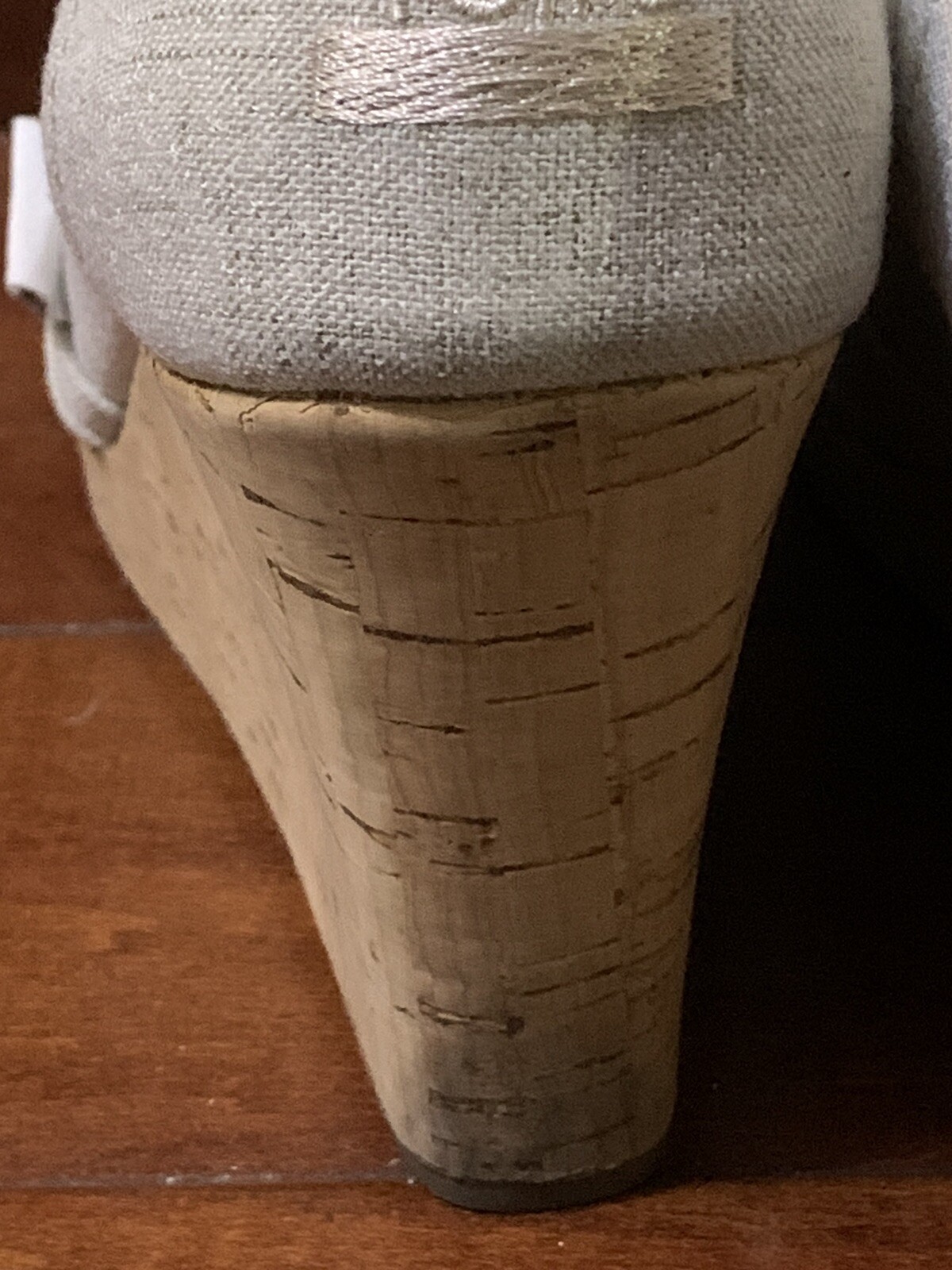 Toms Michelle Espadrille Wedge Sandals Cork Heel Wome… Gem