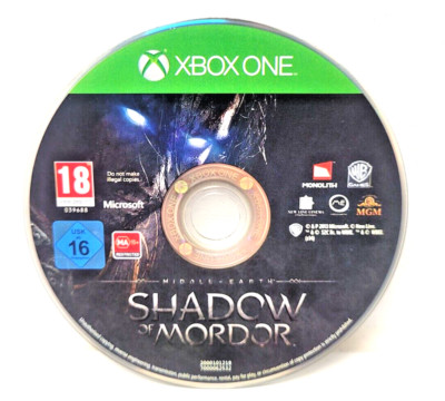 Xbox One Shadow of Mordor Middle Earth NUR DISC (SPIELT AUF SERIES X) günstig