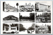 Postcard RPPC Mexico City Locations Multiview Photos R28