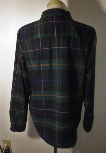 L.L. BEAN Green Black Long Sleeve Insulated Shirt Jacket Size M Reg. - Picture 5 of 7