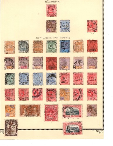 British Guiana Africa Colony Cancels Page Naamryck to New A