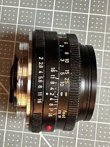 Leica Summicron-R 50mm F/2 Lens 3-Cam For R Mount With Hood - Picture 12 of 12