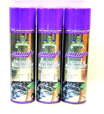 3 Sacato Extreme Degreaser Cristal Spray industrial Formula Engine Machinery ad