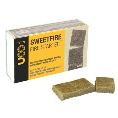 UCO Sweetfire Firestarter Bio-Fuel Tinder Tabs 24-Pack