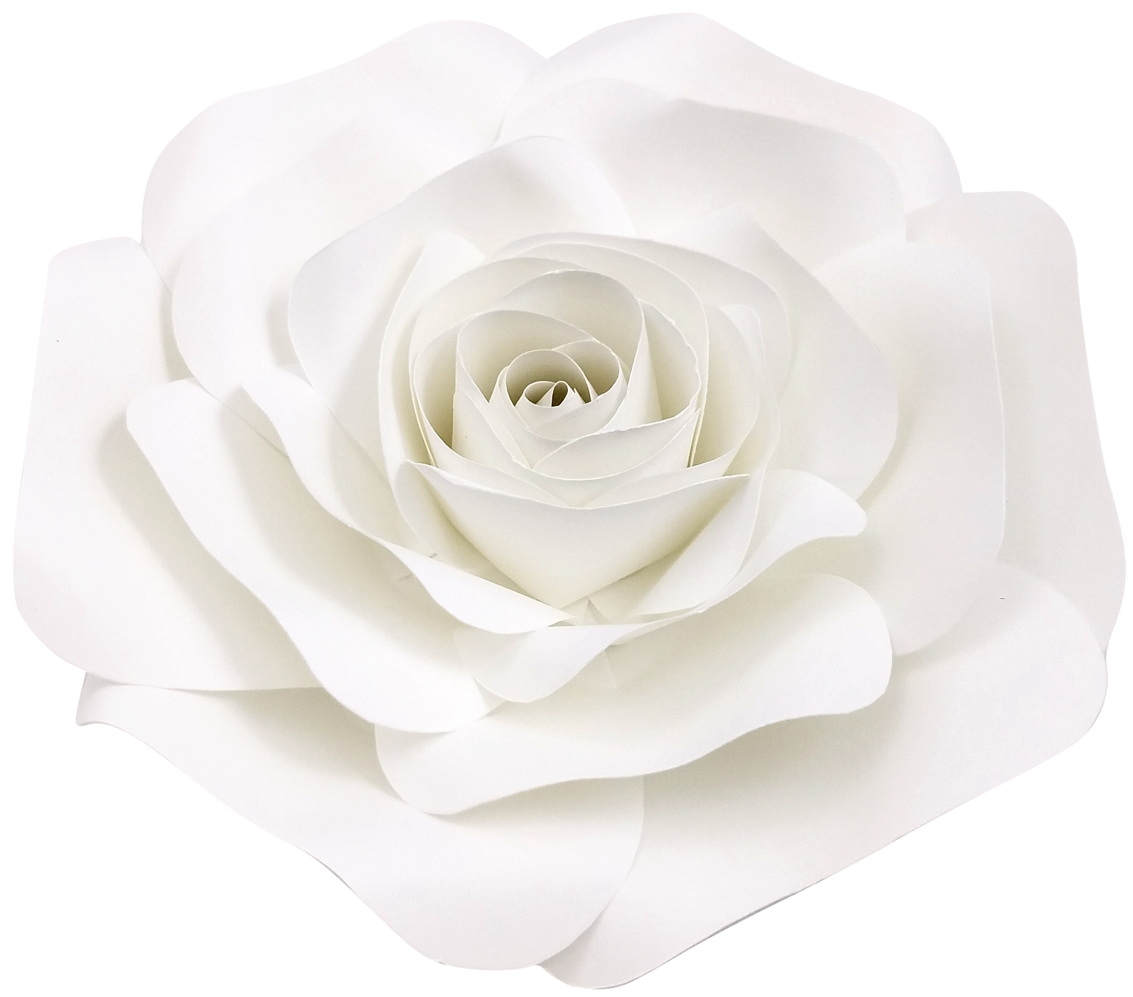 Decor in The Box -Handmade Paper Flower, Fully Assembled, 3 Sizes, White
