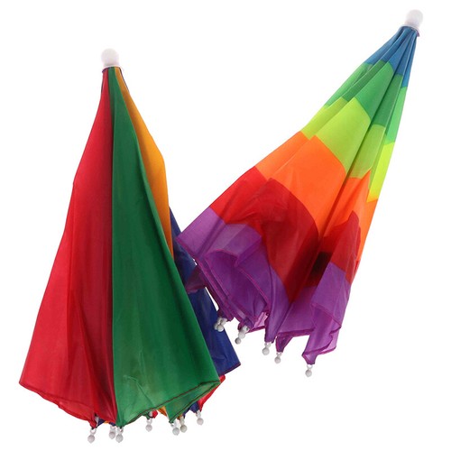 1PC Foldable Fishing Umbrella Hat Cap Headwear Umbrella 'Anti-Sun Hat With strap - Picture 2 of 8