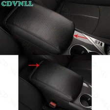 For Infiniti Q50 2014-2023 Carbon Fiber Leather Middle Console Armrest Box Panel