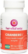 Extracto de arándano Cranberex Her Vital Way tracto urinario riñón vegetal 60 cápsulas NUEVO