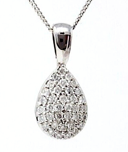 Pendentif En Or 14K Avec Diamant 0,42 Ct - Brillant Rond Naturel - Neuf - Jisha