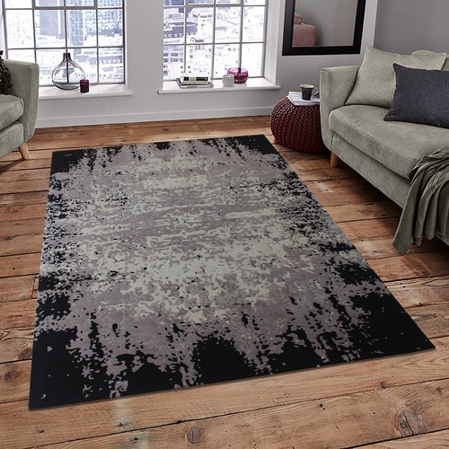 Parisian Hand-Tufted Natural Wool And Silk Area Rug 4x6Oushak Living Room Carpet - Picture 88 of 264