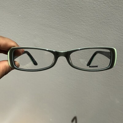 Vintage Missoni MI00602 Green Square Glasses | eBay display picture 2