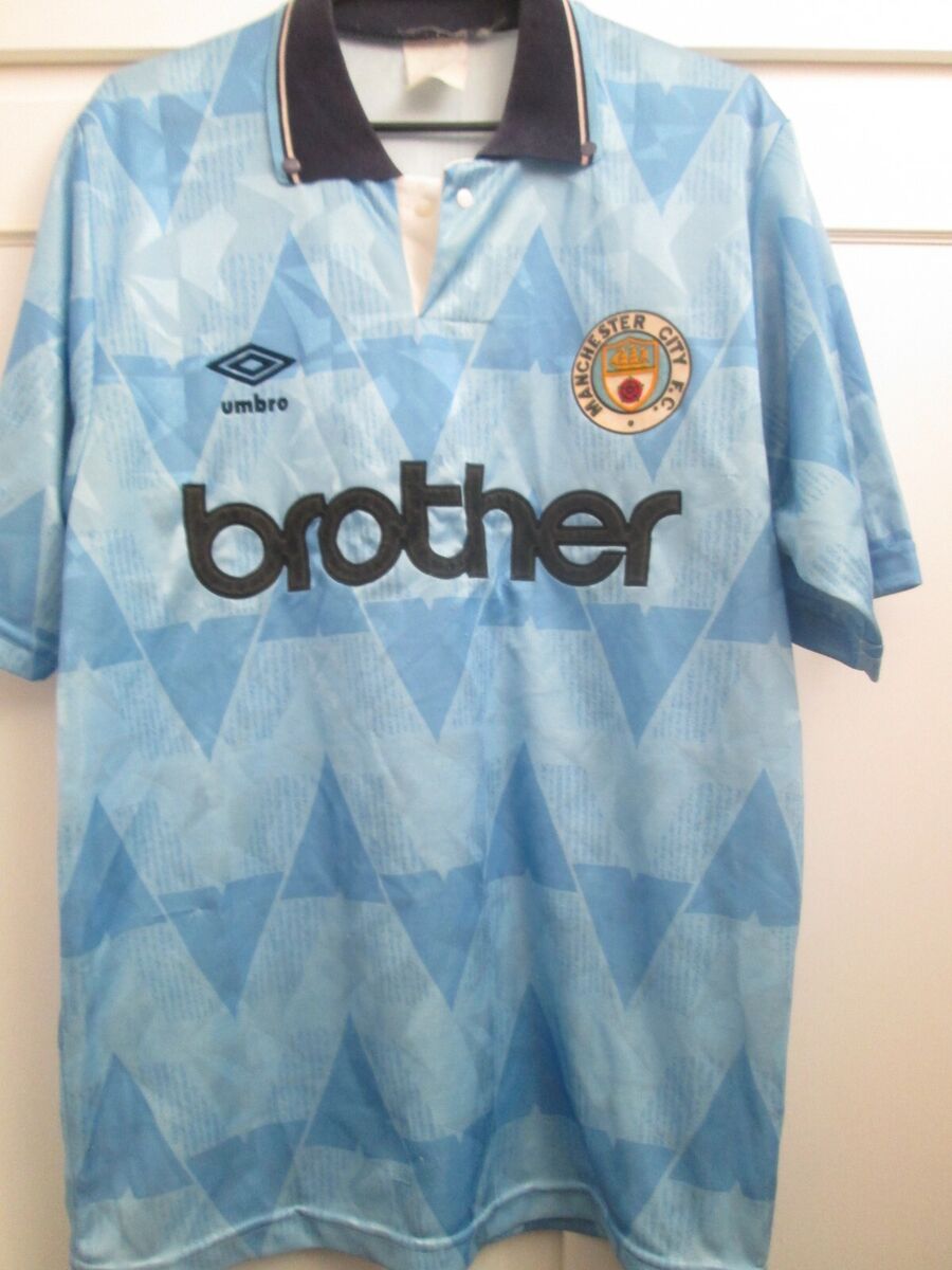 Manchester City 1989-1991 Home Football Shirt Size Medium Manchester City 1989-1991 Home Football Shirt Size Medium