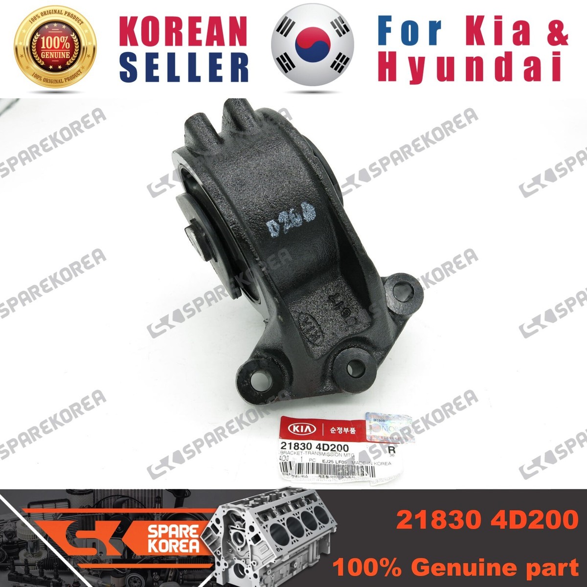 Genuine/OEM 218304D200 BRKT-T/M MTG for Kia Grand Carnival (Sedona