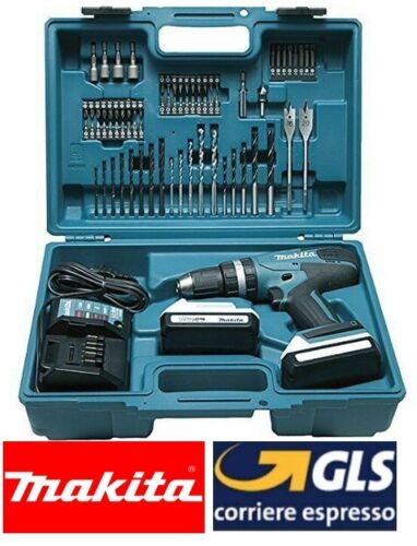 Trapano avvitatore a percussione Makita HP457DWE10 18V in kit valigetta - Foto 1 di 1