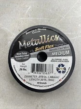 49 Strand Beading Wire Medium 0.19 Diameter 30 ft Nylon Design Wire