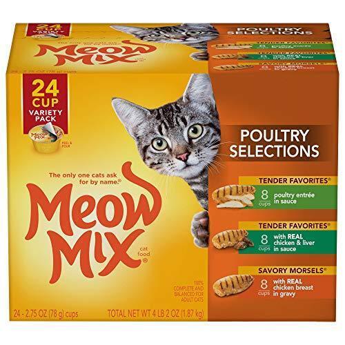 Meow Mix Cat Food, Poultry, Variety Pack