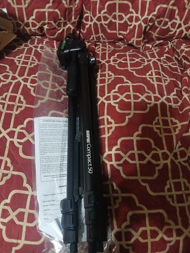 Sunpak TravelMate 50/B 50" Tripod for Cameras Smartphones & GoPro ~ Black - Picture 3 of 4