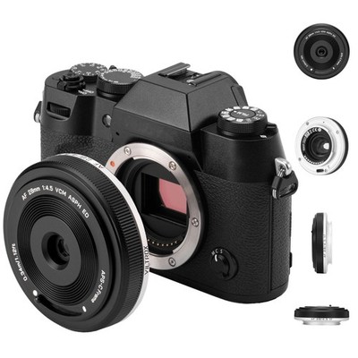28mm F4.5 Ultra-Thin Pancake Lens X-Mount Auto Focus APS-C for