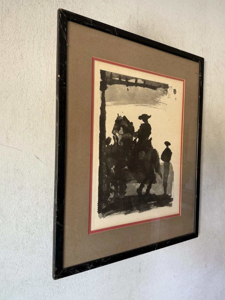 PABLO PICASSO 复古现代抽象立方体图旧公牛战士 1959 — 第 3/4 张图片