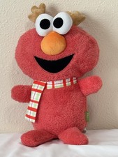 Sesame Street Workshop 13 Inch Elmo Reindeer Rattle Baby  s First Plush Collectio