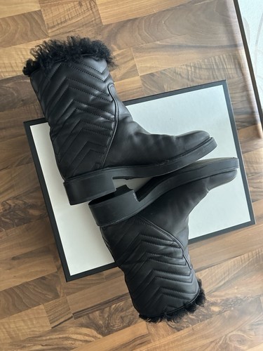 Gucci Leder Stiefel Gefüttert 40 Mit Karton - Bild 2 von 10