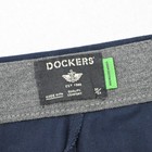 Dockers Signature Iron Free Khaki Pants Blue Stretch Flat Mens 32 x 32 NEW