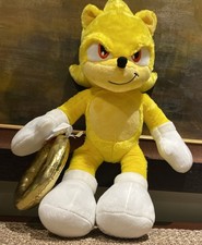 Build A Bear Sonic the Hedgehog Super Sonic 19  Yellow Plush Ring  Voice Chip