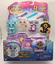 Magic Mixies Mixlings Sparkle Magic Mega 4 Pack, Magic Wand NEW SEALED