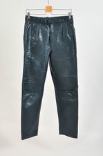 Vintage 90s Real Leather Trousers  M Size