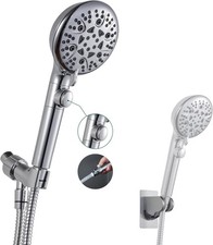 Handheld Shower Head 8-Mode High Pressure with 79 Inch Hose On/Off Switch Silv