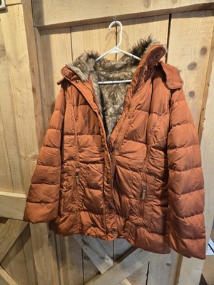 Womens 90% Down Jacket.SZ XL. Pumpkin .Will be Warm! All sizes/multiple colors! 