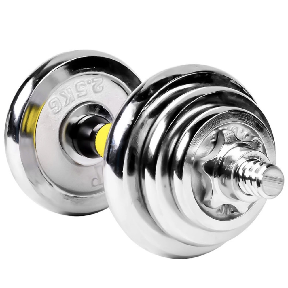 MANUBRI CON BILANCIERE REGOLABILE TOTALE DI 15 KG SOLLEVAMENTO PESI BODYBUILDING foto 5