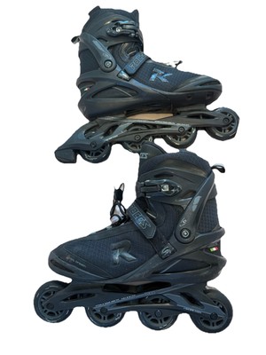 ROCES Icon Inline Skates Complete Black Dark Charcoal MENS 13 47