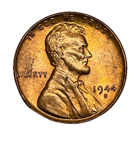 1944 S  Lincoln Wheat Cent / Penny 1c BU Uncirculated Red